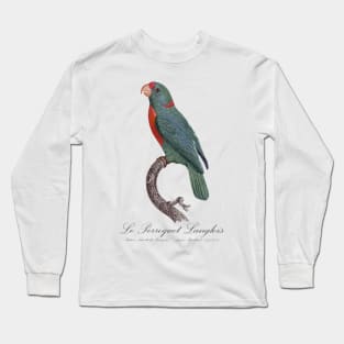 Le Perroquet Langlois Parrot - 19th century Jacques Barraband Illustration Long Sleeve T-Shirt